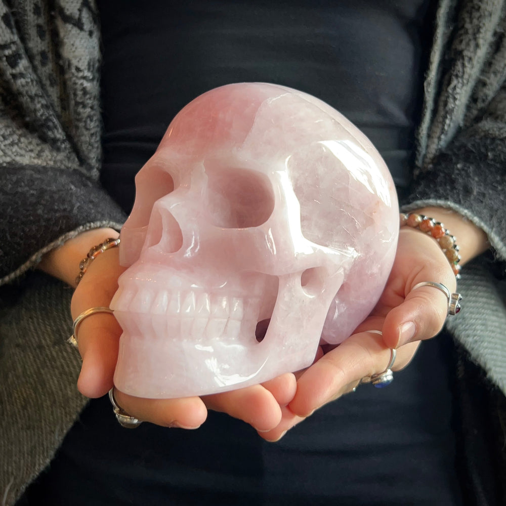 Rose Quartz Skull - Funky Stuff