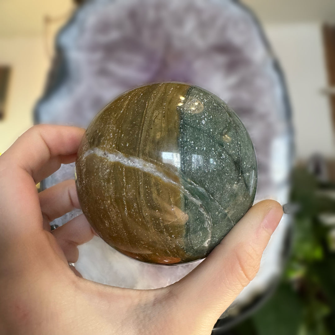 Ocean Jasper Sphere - Funky Stuff