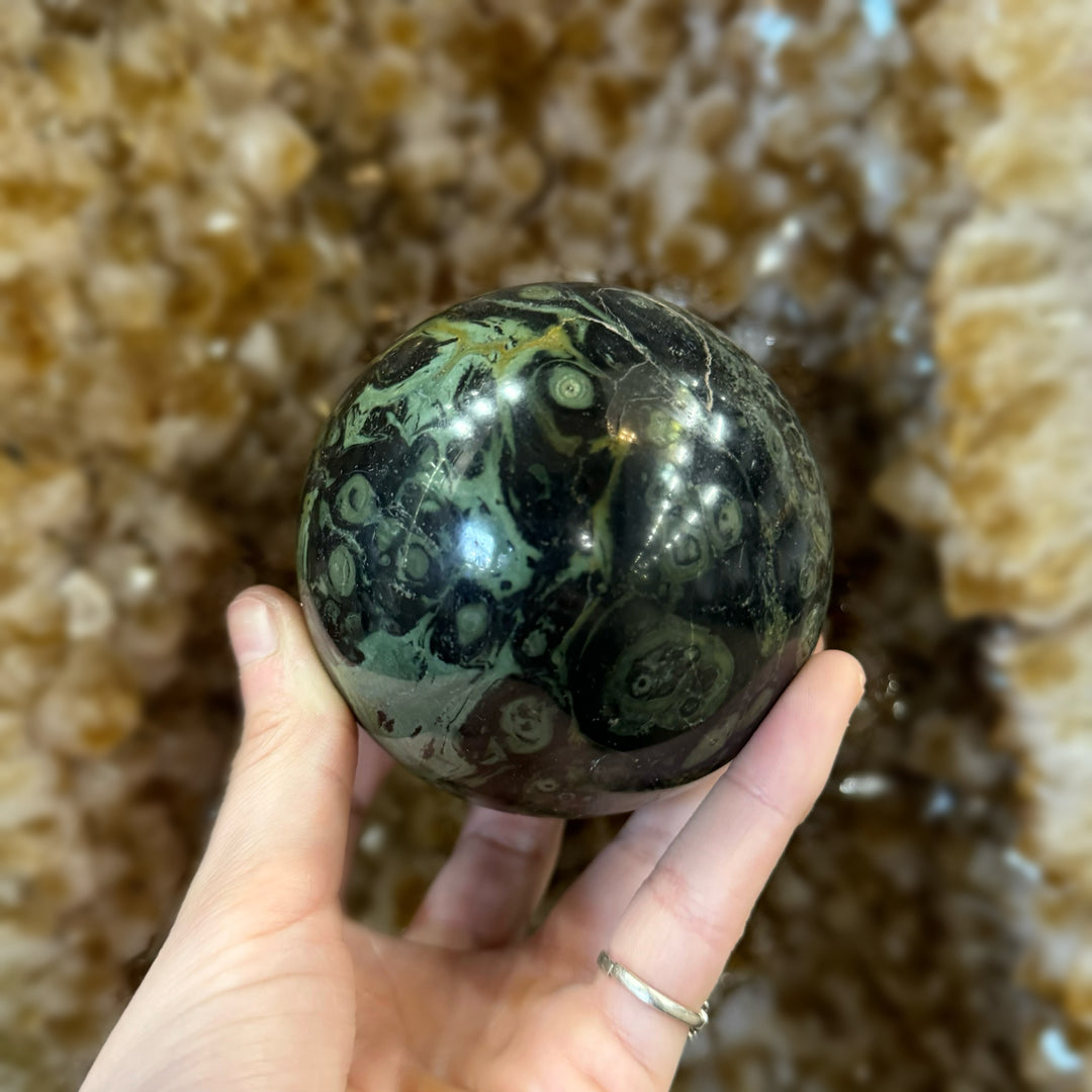 Kambaba Jasper Sphere - Funky Stuff