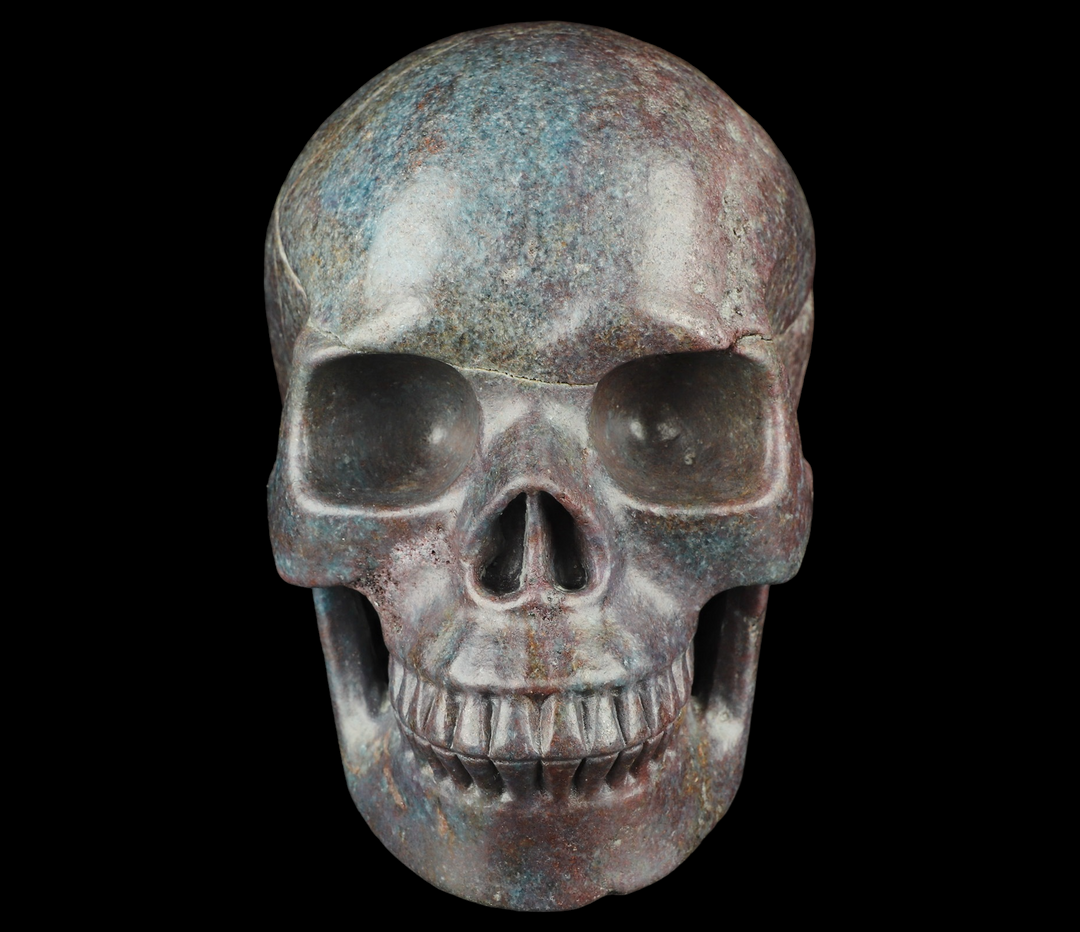 Ruby Kyanite Skull (UV Reactive) - Funky Stuff