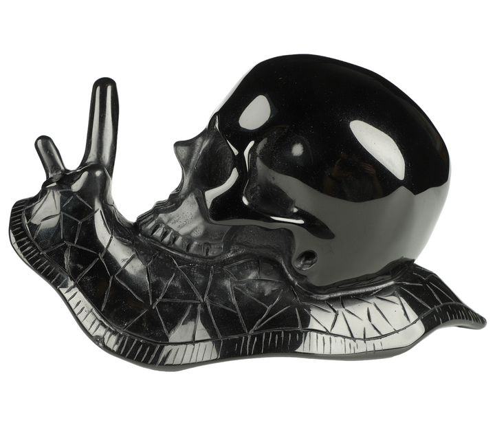 Obsidian Snail Skull - Funky Stuff