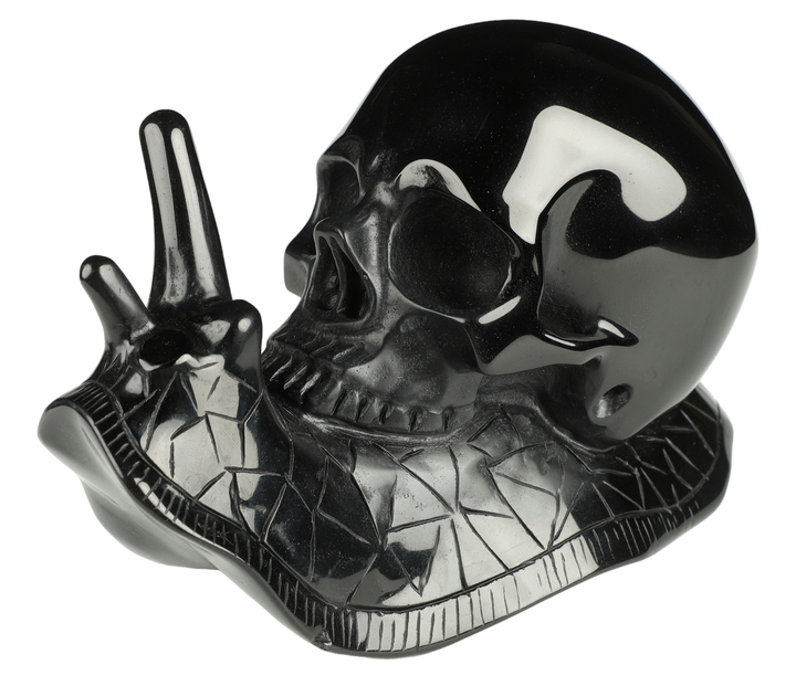 Obsidian Snail Skull - Funky Stuff