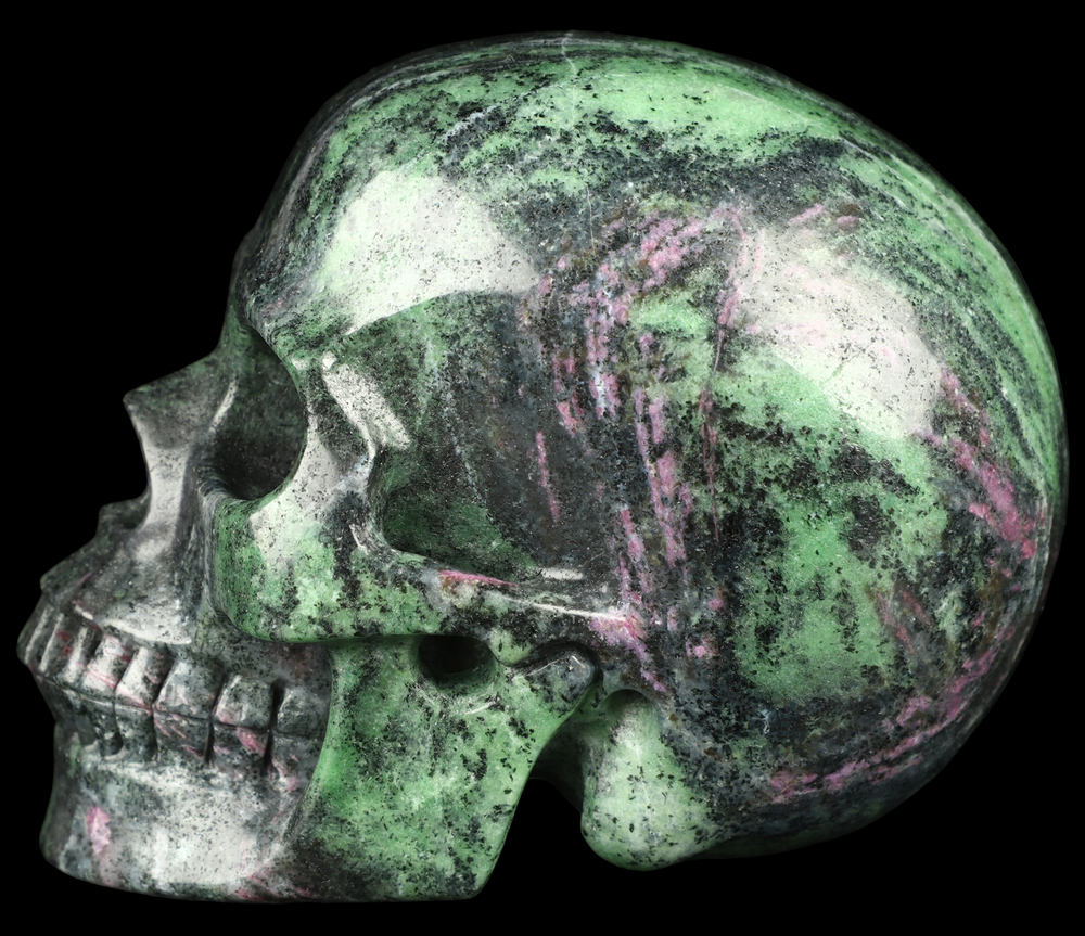 Ruby Zoisite Skull - Funky Stuff