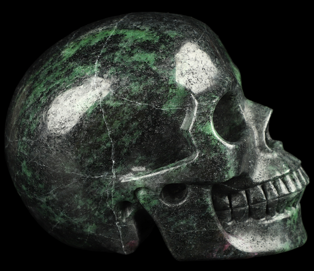 Ruby Zoisite Skull - Funky Stuff