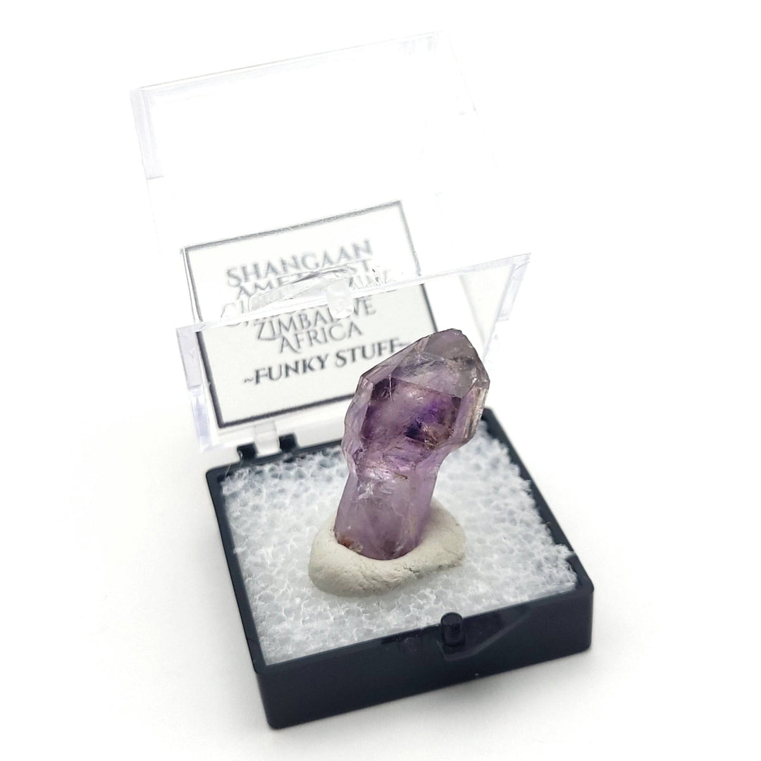 Shangaan Amethyst Scepter (Thumbnail Case Specimen) - A Grade - Funky Stuff