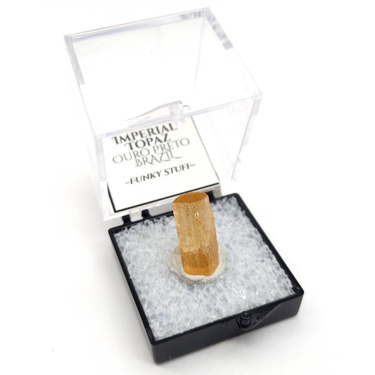 Imperial Topaz (Thumbnail Case Specimen) - A Grade - Funky Stuff