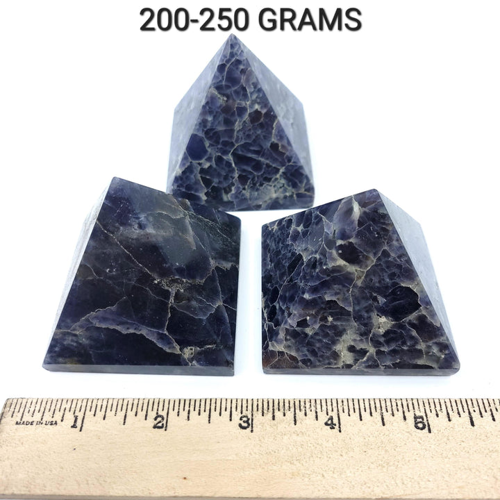 Iolite with Sunstone Pyramid - Funky Stuff