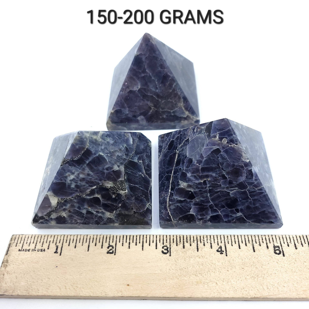 Iolite with Sunstone Pyramid - Funky Stuff