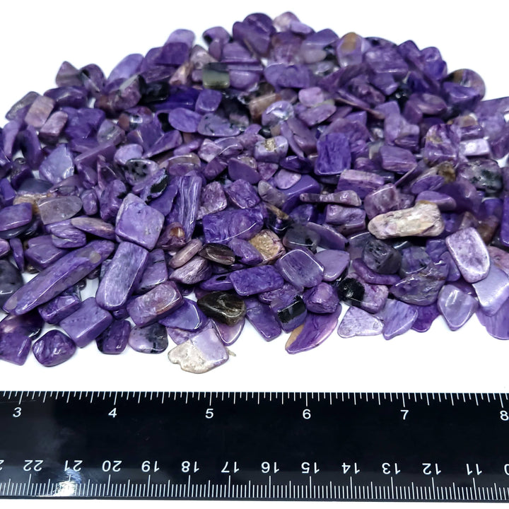 Charoite Tumbled Chips (10-25mm) - Funky Stuff