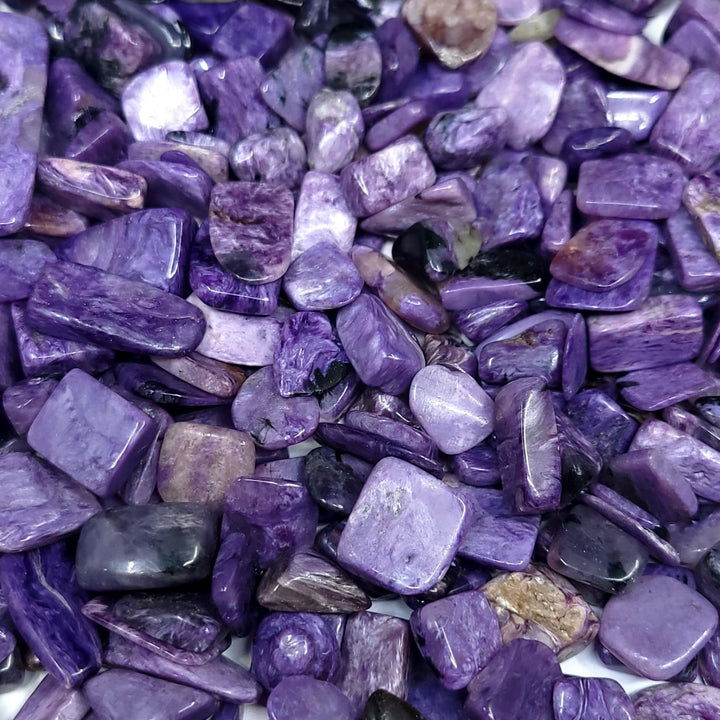 Charoite Tumbled Chips (10-25mm) - Funky Stuff