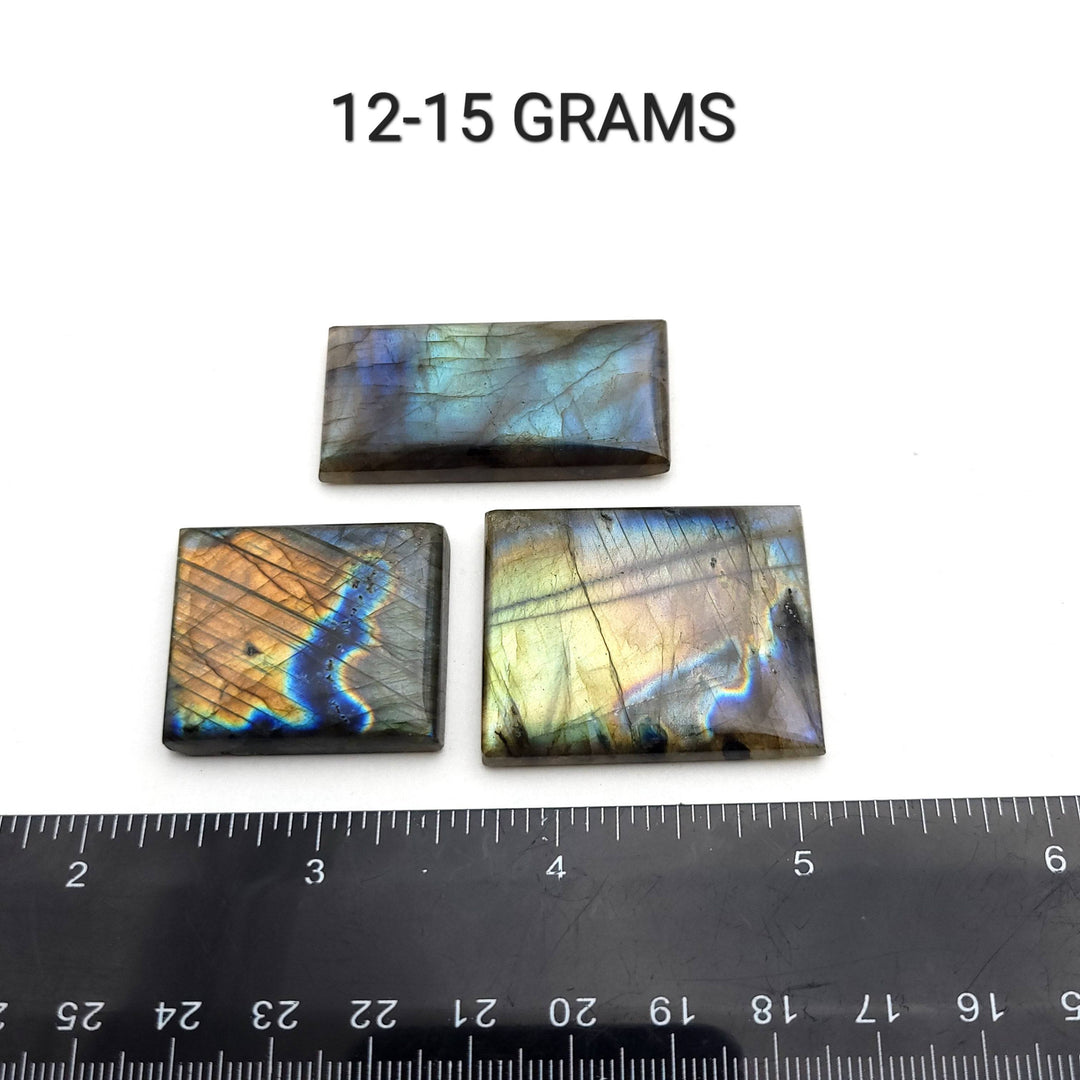 Labradorite Rectangle Cabochon - AAA Grade - Funky Stuff