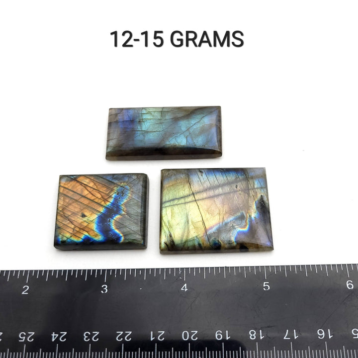 Labradorite Rectangle Cabochon - AAA Grade - Funky Stuff