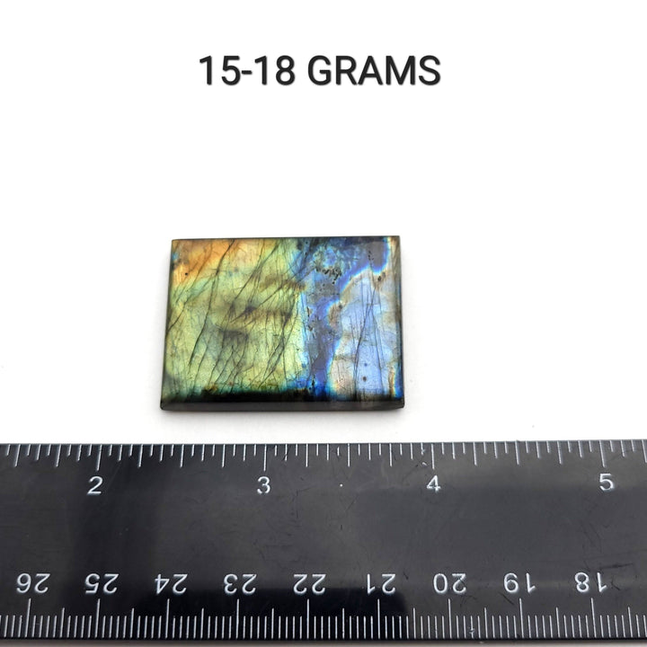 Labradorite Rectangle Cabochon - AAA Grade - Funky Stuff