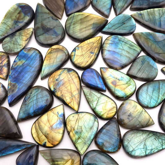 Labradorite Tear Drop Cabochon - AAA Grade - Funky Stuff
