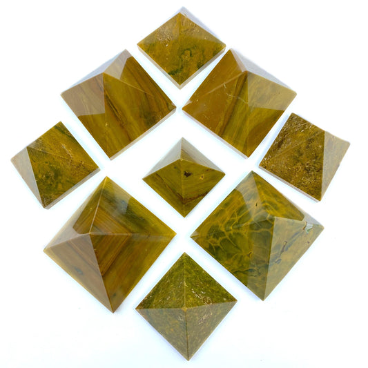 Ocean Jasper Pyramid (Yellow)