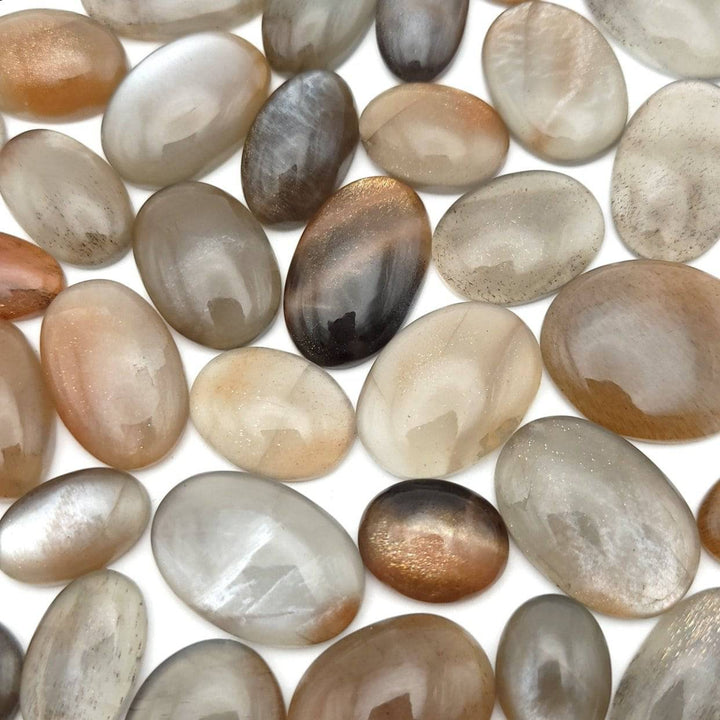 Chatoyant Moonstone (Cat's Eye) Cabochon - Oval - Funky Stuff