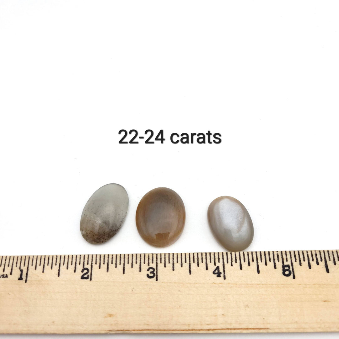 Chatoyant Moonstone (Cat's Eye) Cabochon - Oval - Funky Stuff