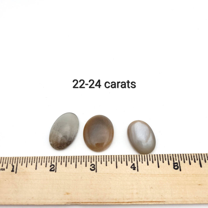 Chatoyant Moonstone (Cat's Eye) Cabochon - Oval - Funky Stuff