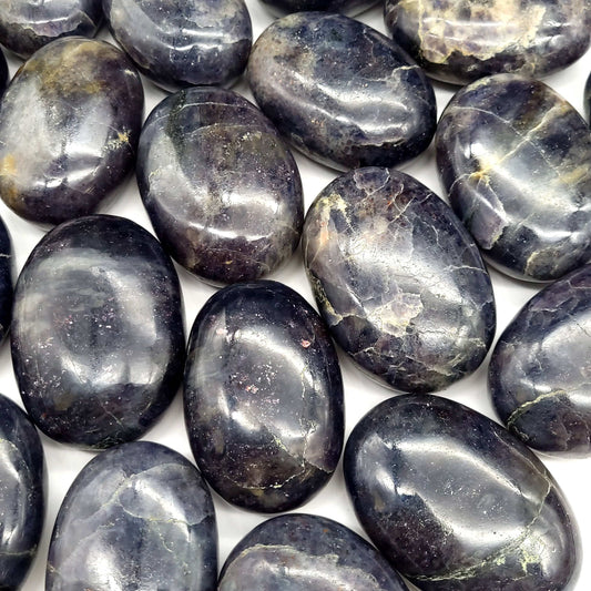 Iolite with Sunstone Palmstone - Funky Stuff