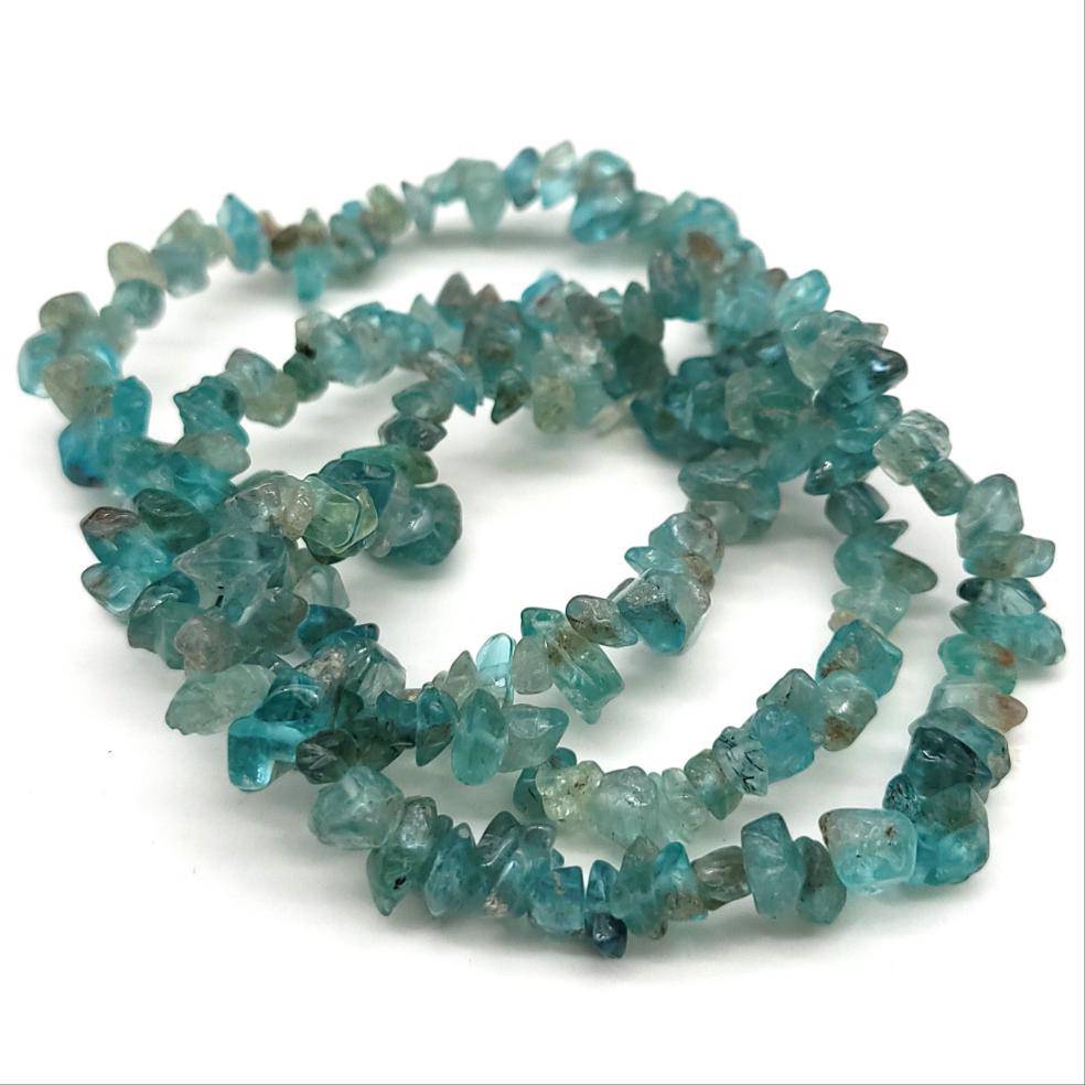 Blue Apatite Chip Bracelet - Funky Stuff