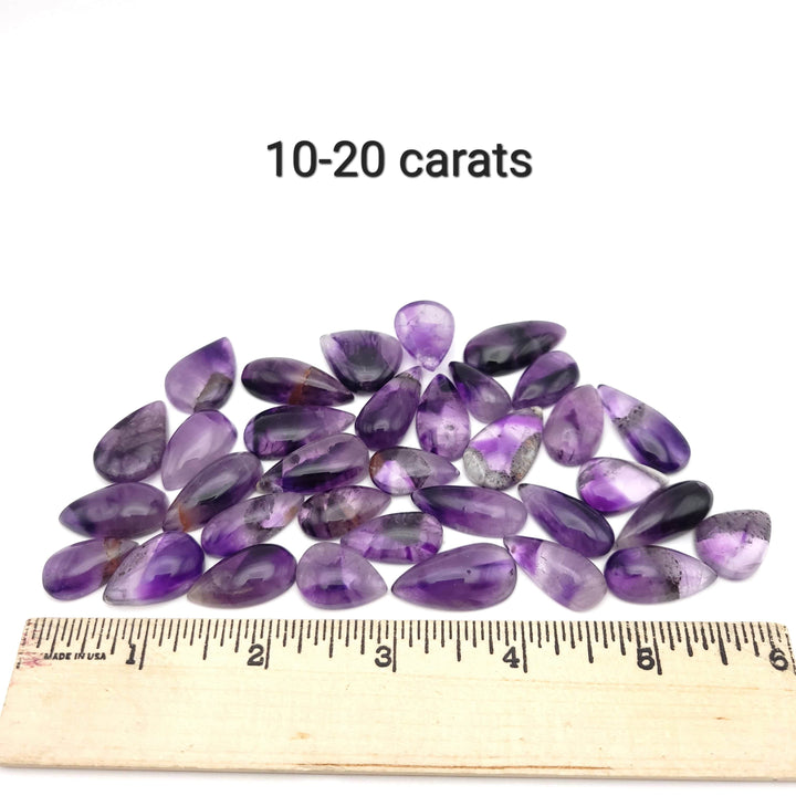 Trapiche Amethyst Cabochon - Tear Drop - Funky Stuff