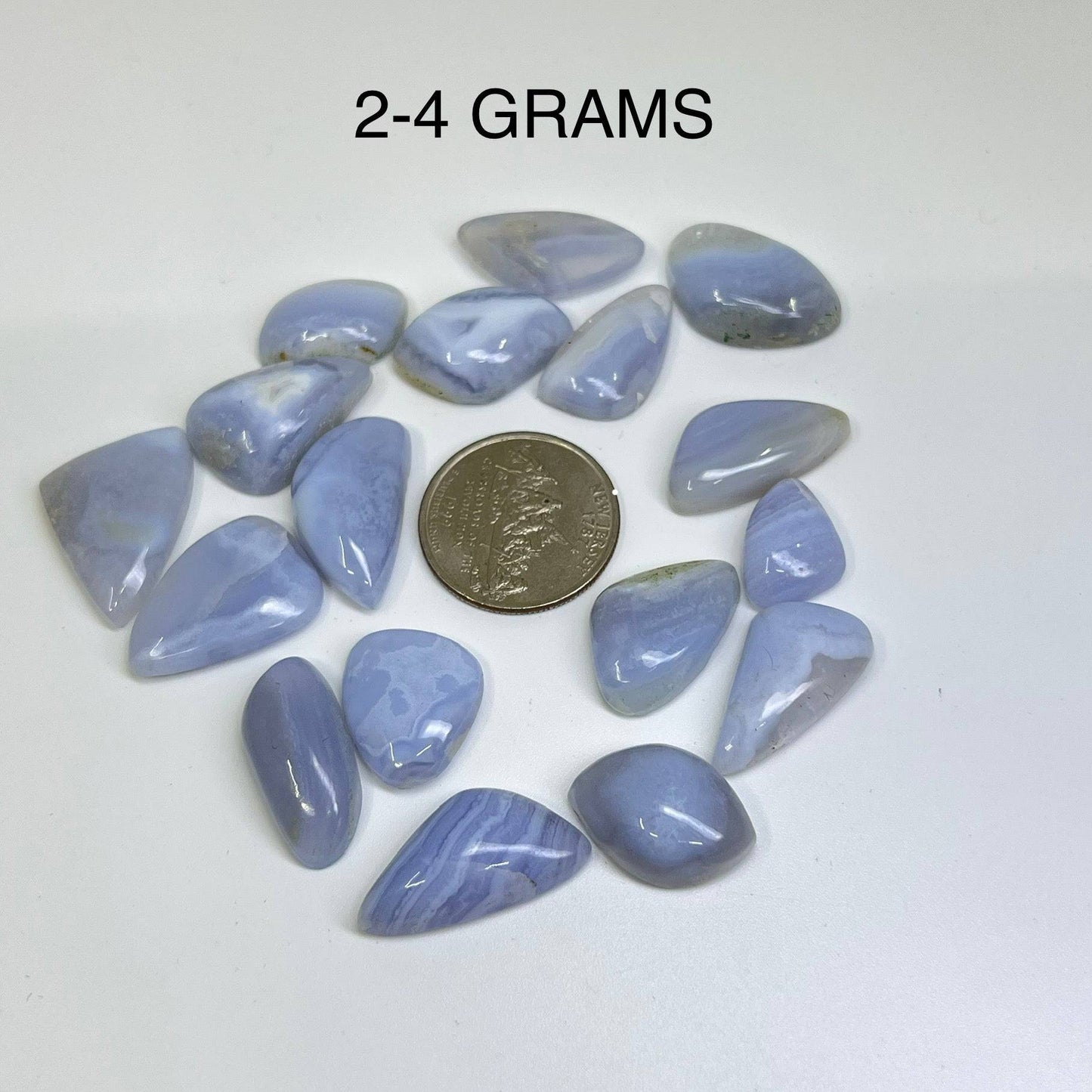 Blue Lace Agate Freeform Cabochon