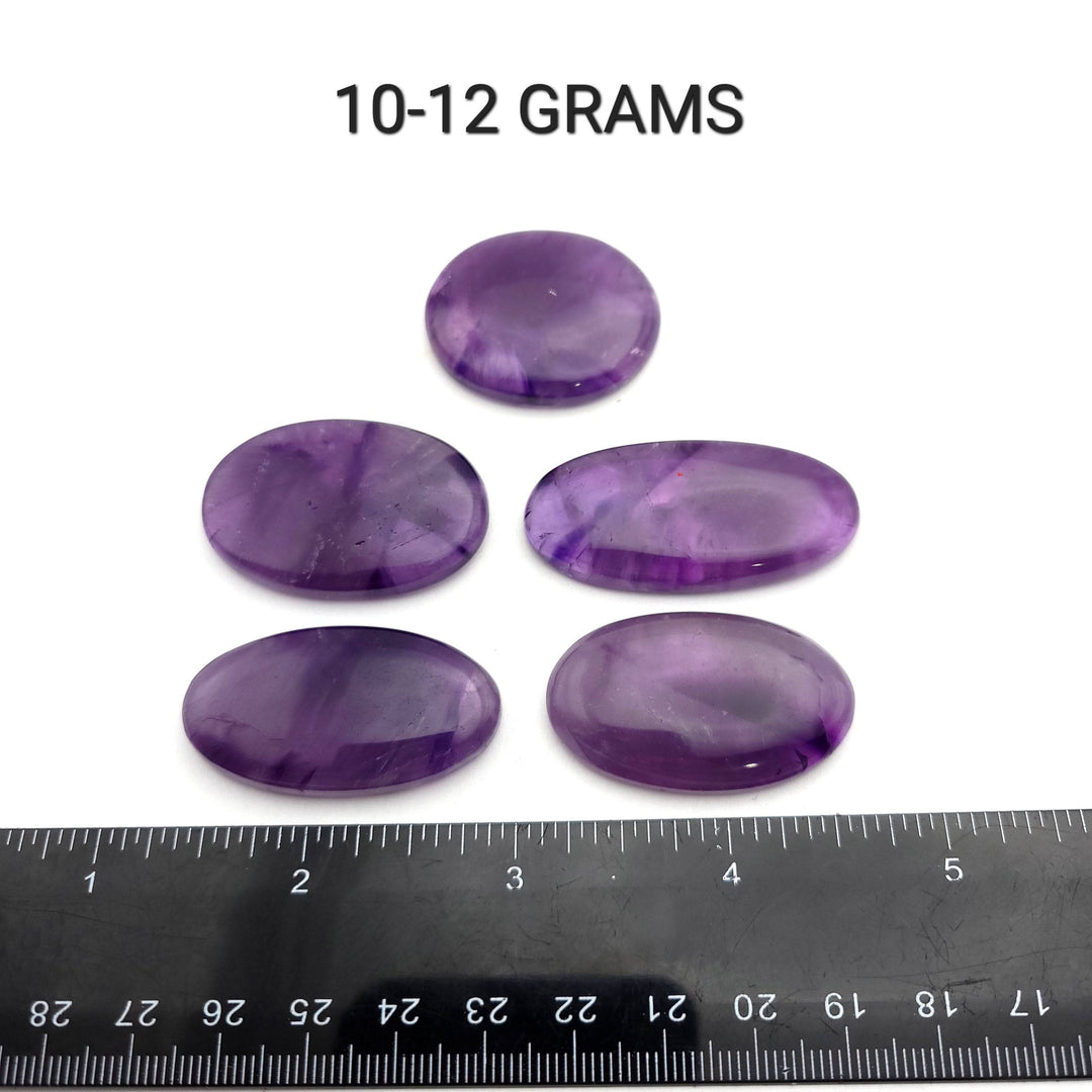 Trapiche Amethyst Oval Cabochon - AAA Grade - Funky Stuff