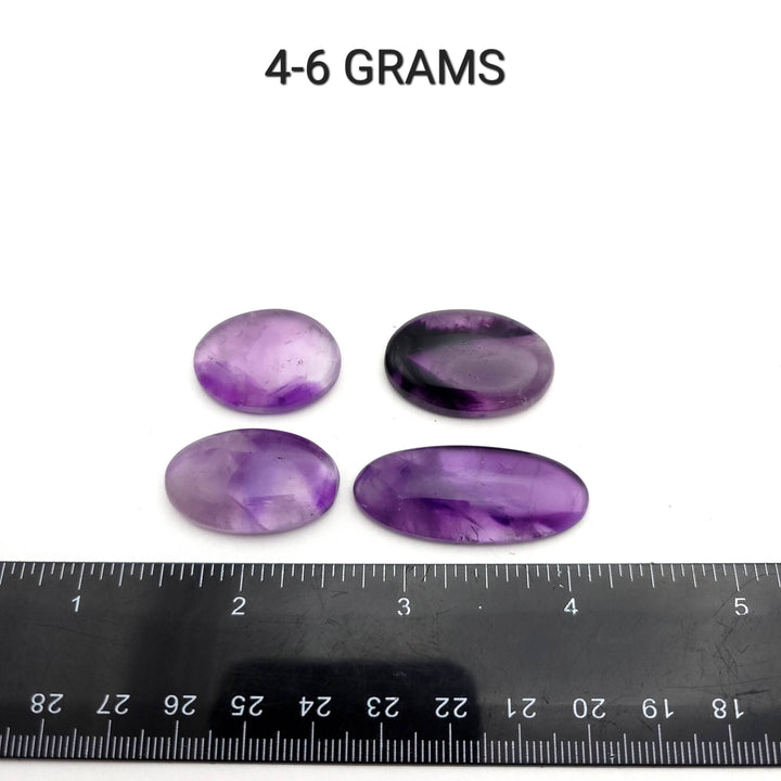 Trapiche Amethyst Oval Cabochon - AAA Grade - Funky Stuff