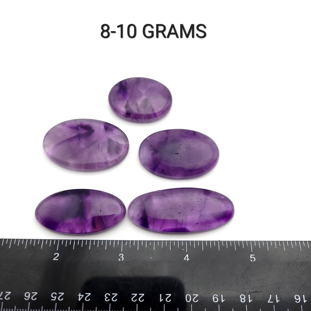 Trapiche Amethyst Oval Cabochon - AAA Grade - Funky Stuff