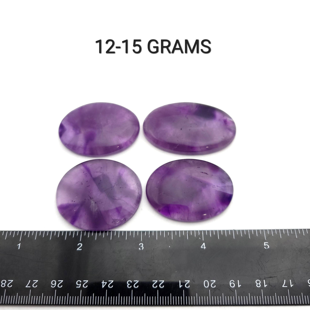 Trapiche Amethyst Oval Cabochon - AAA Grade - Funky Stuff