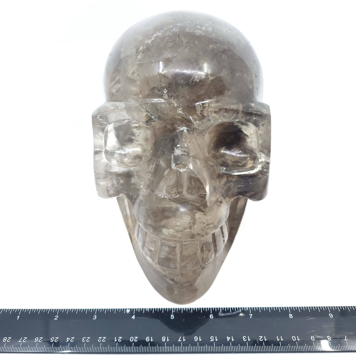 Large Smoky Quartz Carved Skull - Funky Stuff