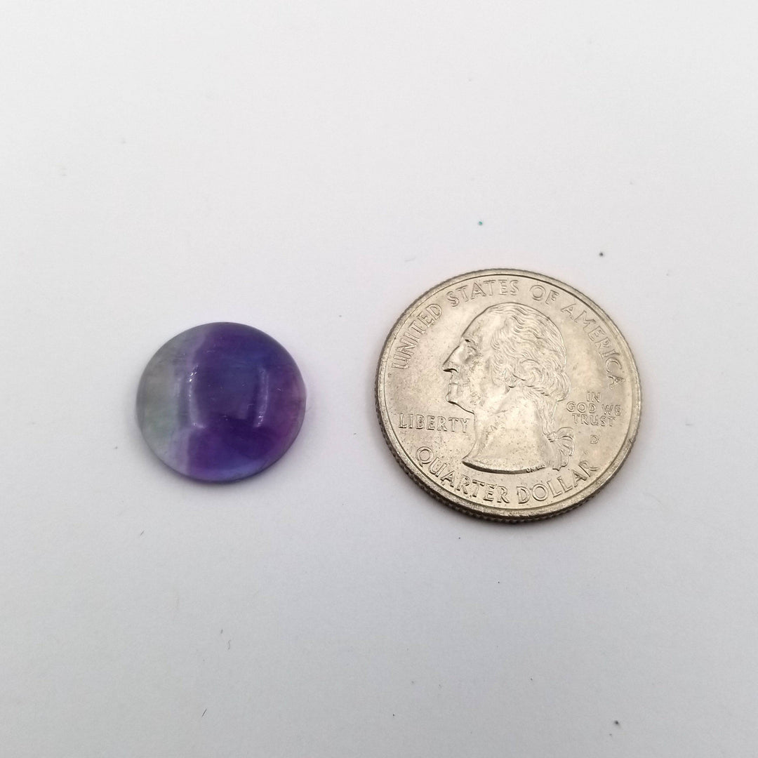 Fluorite Round Cabochon 15mm - Funky Stuff