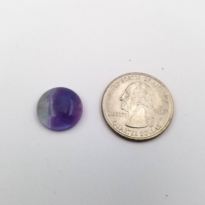 Fluorite Round Cabochon 15mm - Funky Stuff