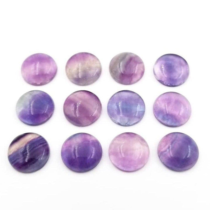 Fluorite Round Cabochon 15mm - Funky Stuff