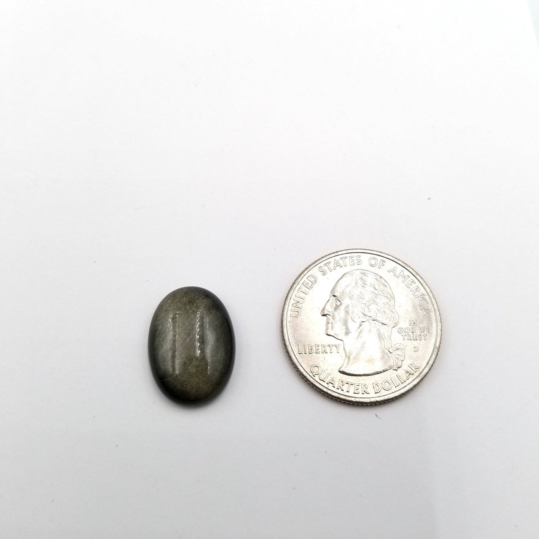 Golden Sheen Obsidian Cabochon 13x18 mm - Funky Stuff