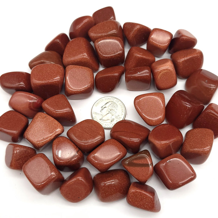 Goldstone Tumbled Stone 1 LB - Funky Stuff