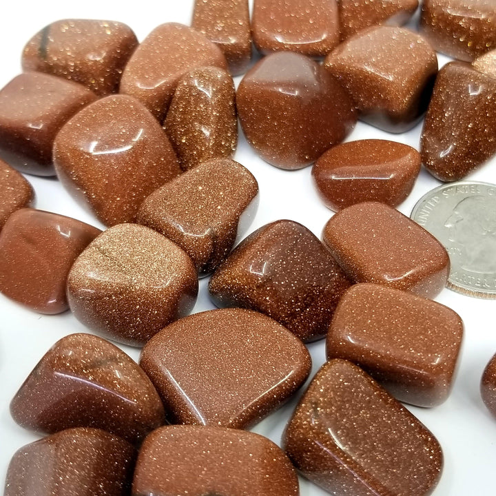 Goldstone Tumbled Stone - Funky Stuff