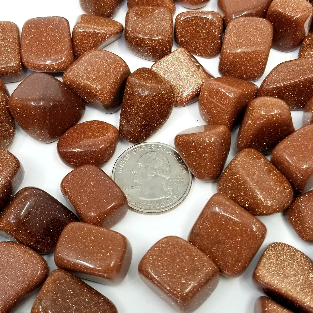 Goldstone Tumbled Stone - Funky Stuff