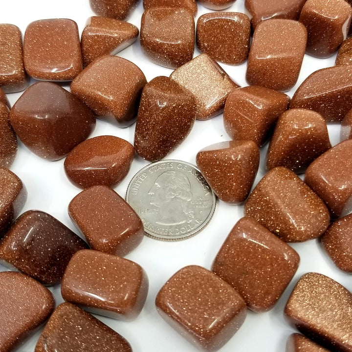 Goldstone Tumbled Stone - Funky Stuff