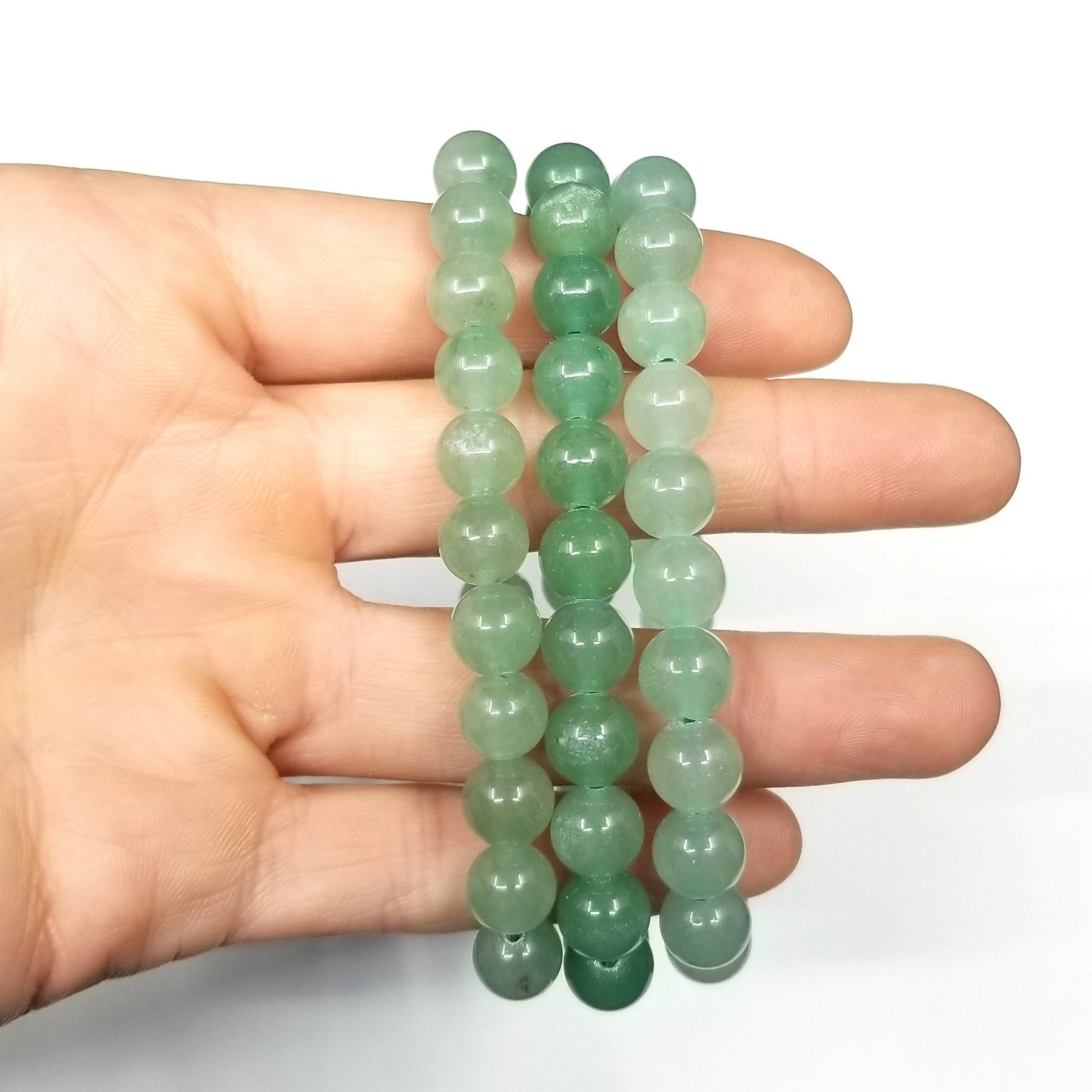 Essential Oil Energy Bracelet - Green Aventurine - Luck – Dandelion Jewelry