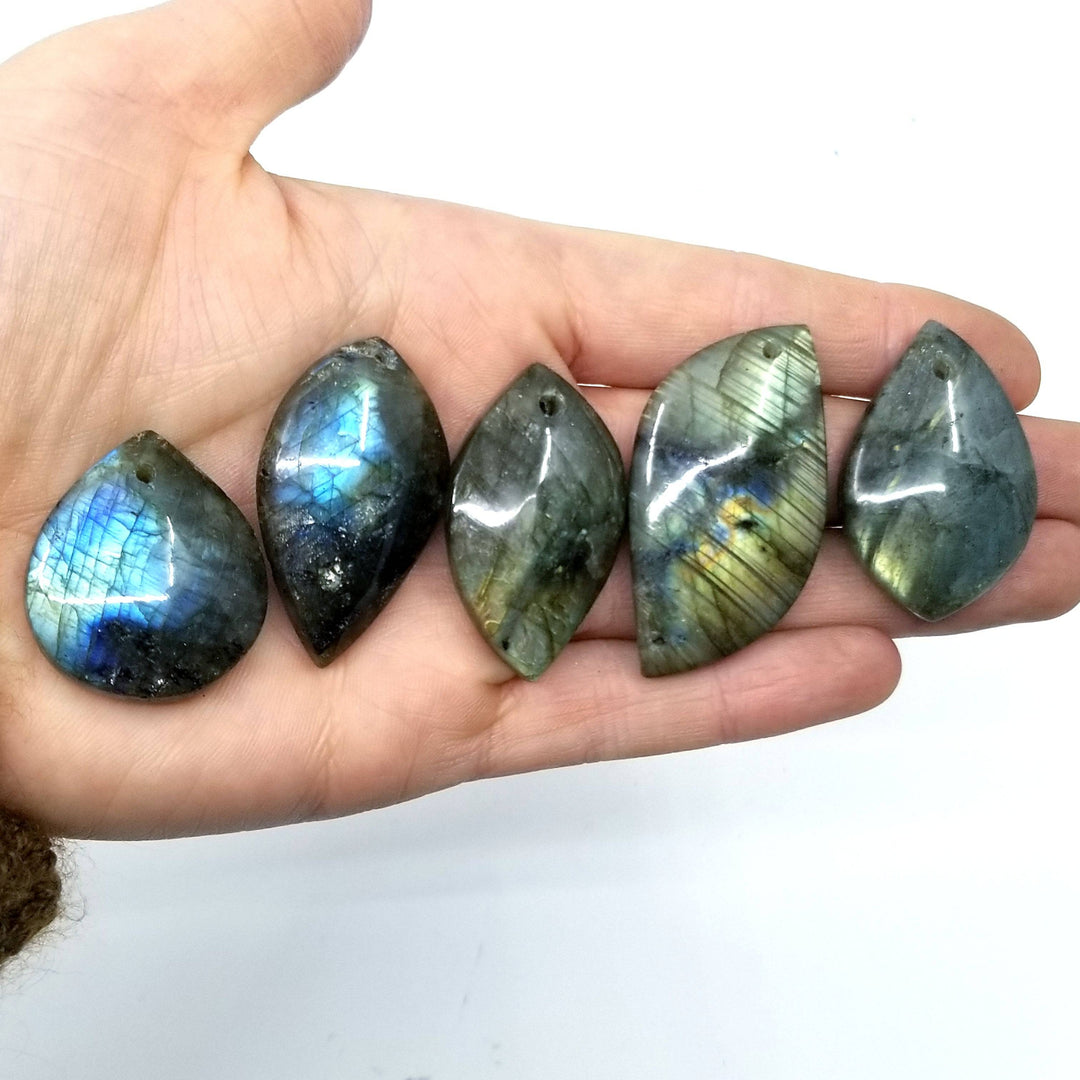 Labradorite Cab (Drilled) - Funky Stuff