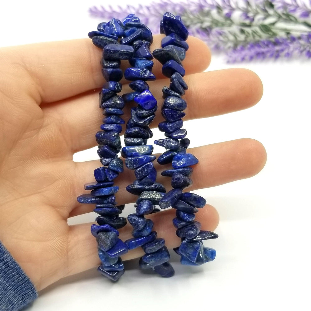 Lapis Lazuli Chip Bracelet - Funky Stuff