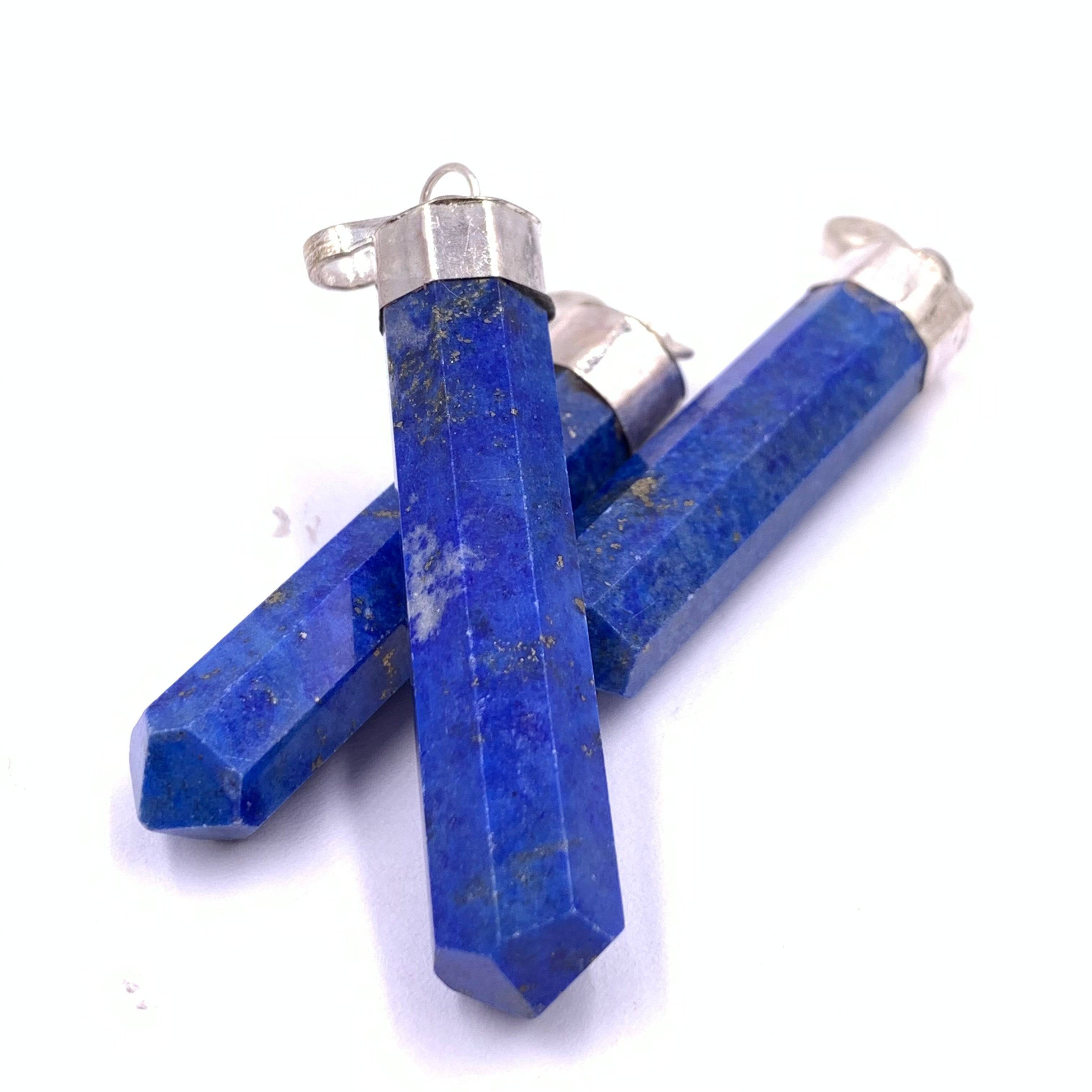 Lapis lazuli deals point pendant