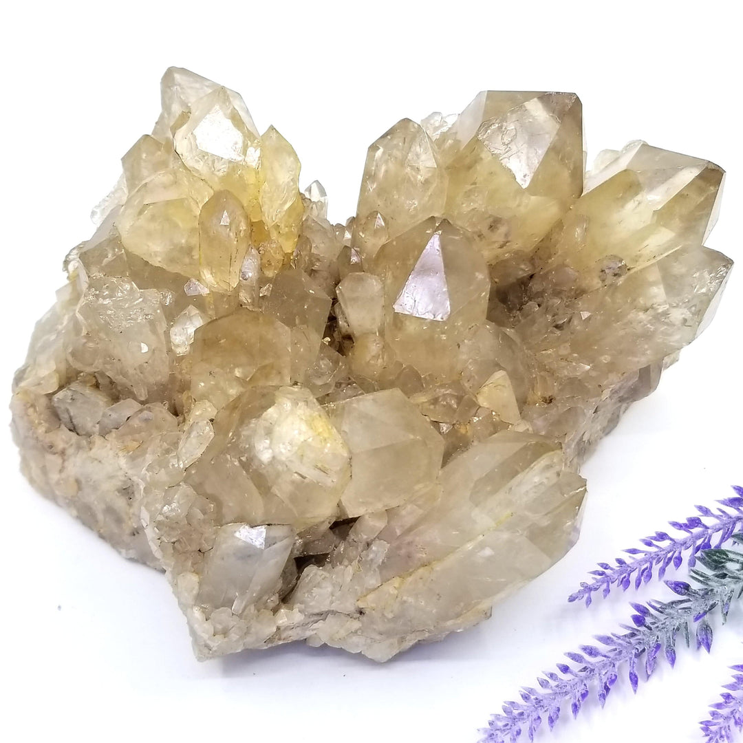 Large Natural Citrine Cluster - Funky Stuff