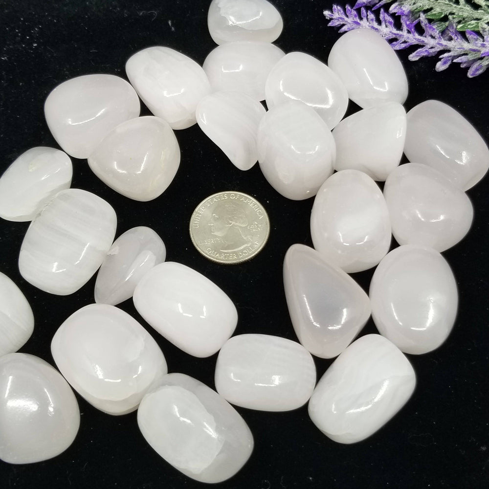 Mangano Calcite Tumbled Stone 1 LB - Funky Stuff