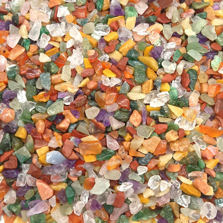 Mixed Stone Tumbled Chips (5-10mm) - 1 LB - Funky Stuff