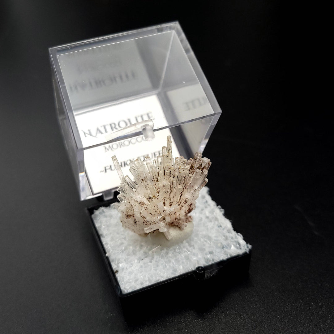 Natrolite (Thumbnail Case Specimen) - Funky Stuff