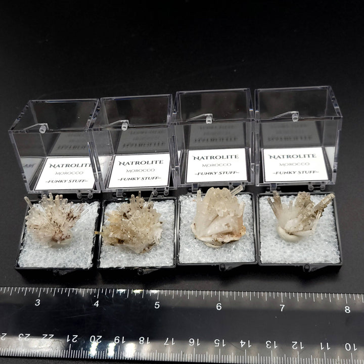 Natrolite (Thumbnail Case Specimen) - Funky Stuff