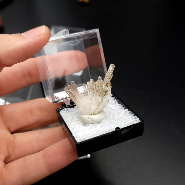 Natrolite (Thumbnail Case Specimen) - Funky Stuff