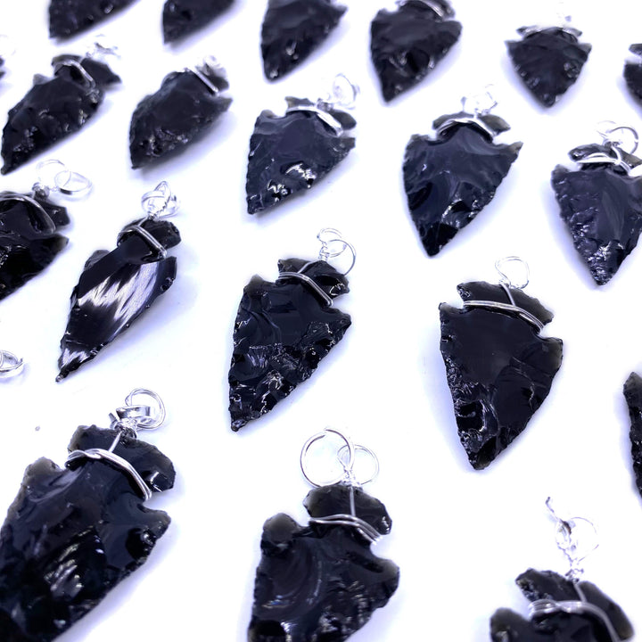 Obsidian Arrowhead Pendant - Funky Stuff
